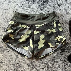 Lululemon Green Camo Shorts